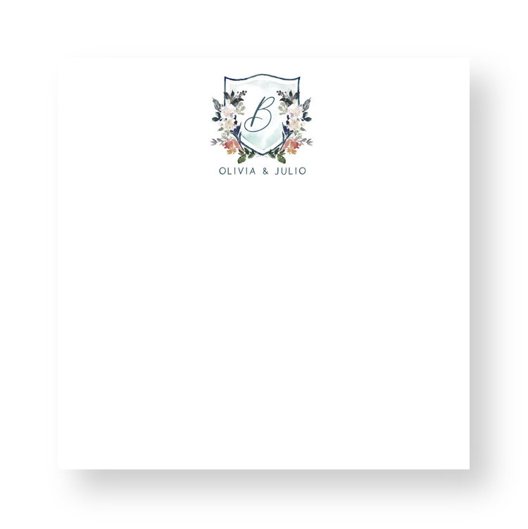 Haute Papier Couture Crest Notepad, CR-58