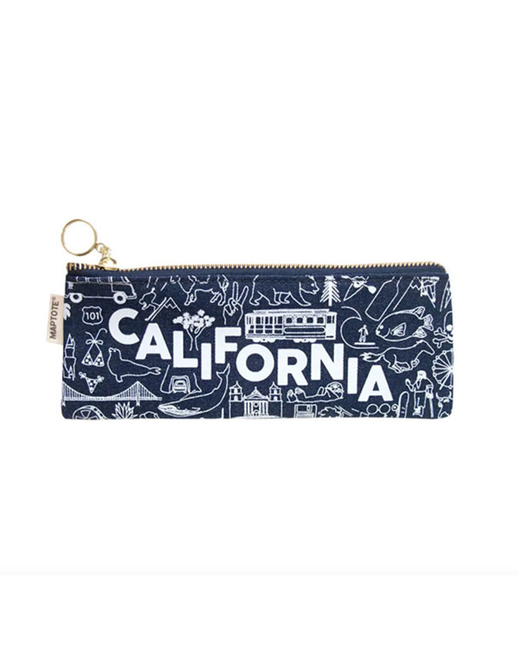 Maptote California Pencil Pouch, Denim