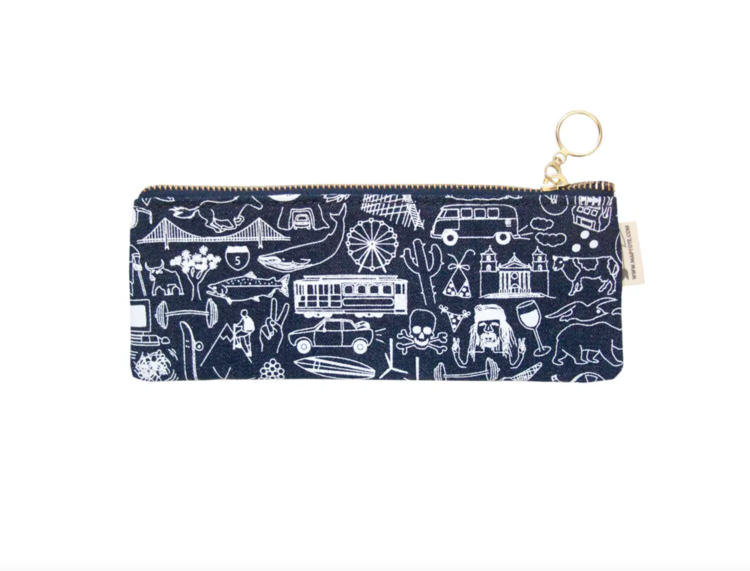 Maptote California Pencil Pouch, Denim