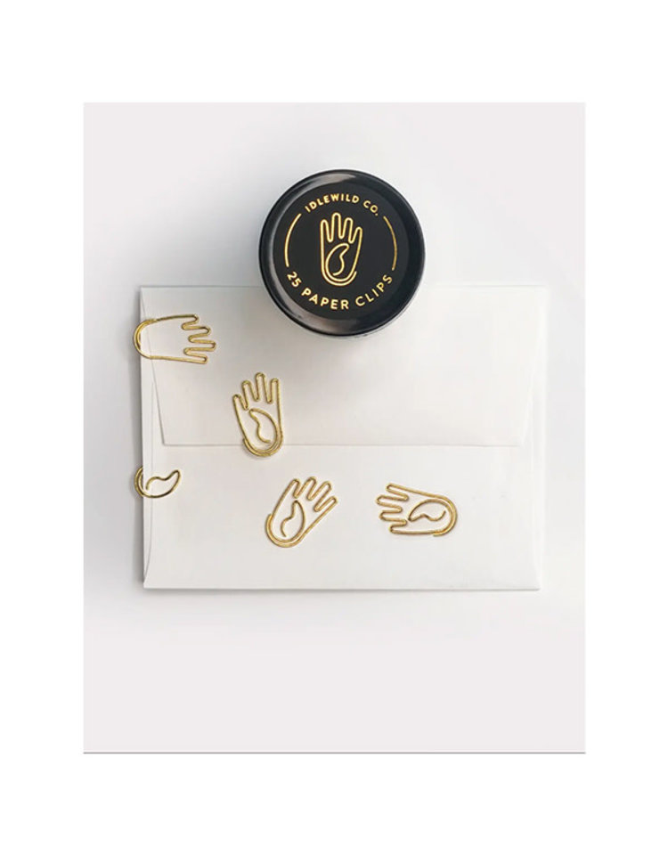 Idlewild Co. Hand Gold Plated Paper Clips
