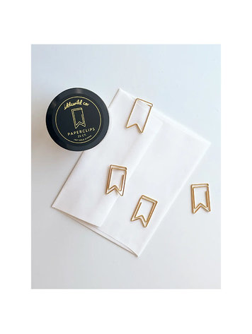 Idlewild Co. Flag Gold Plated Paper Clips