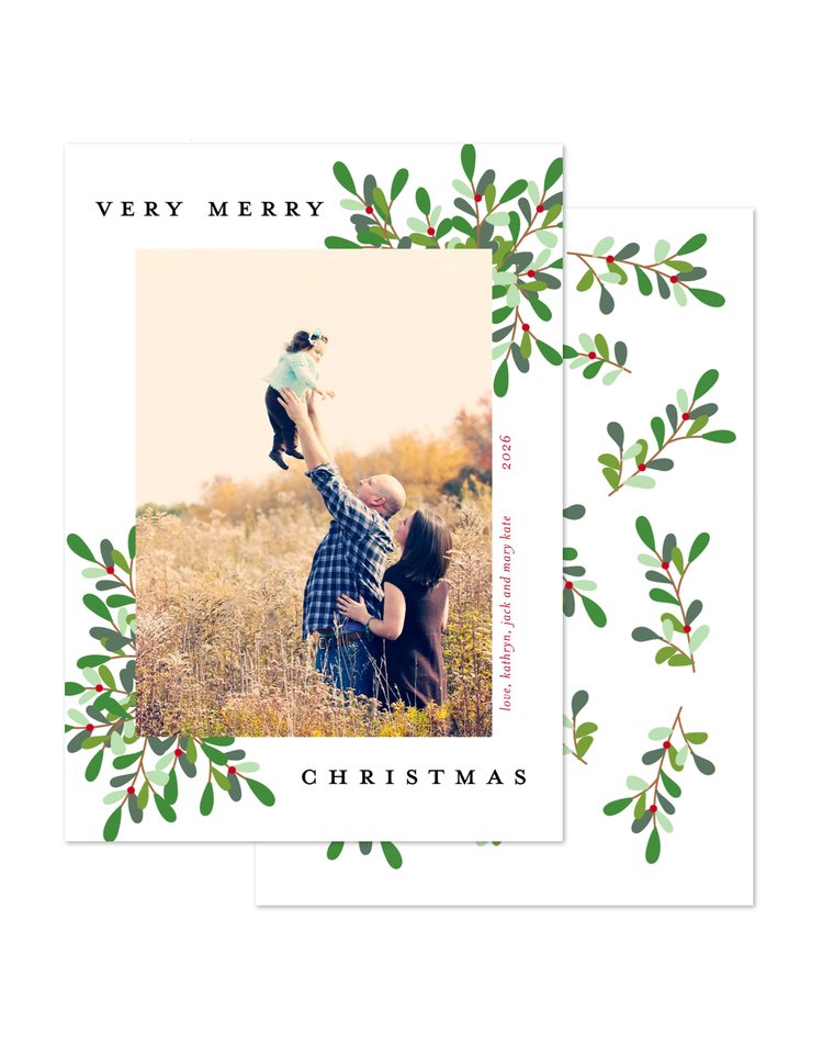 Kramer Drive Holiday Card, Merry Berry