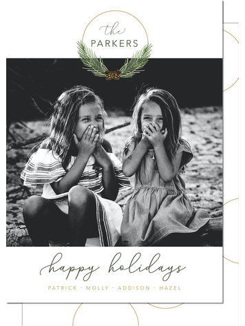 Kramer Drive Holiday Card, Ring Wreath