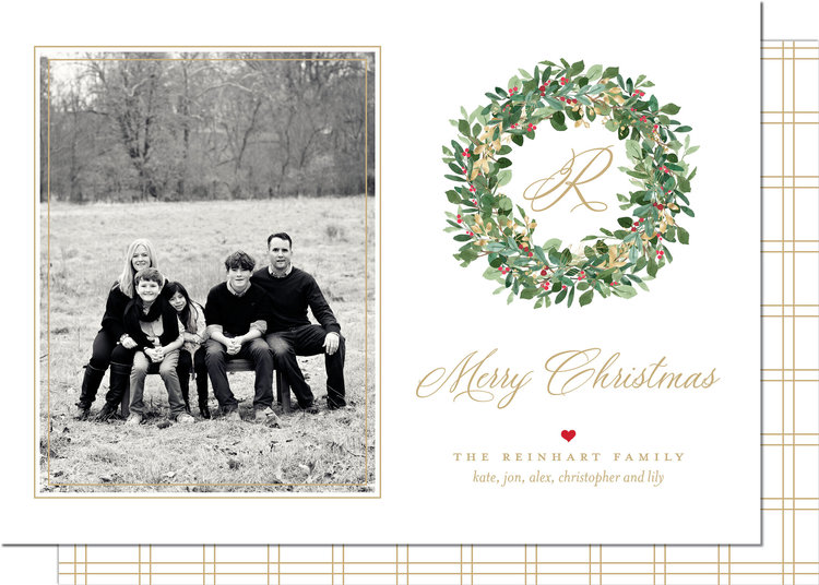 Kramer Drive Holiday Card, Winter Wreath