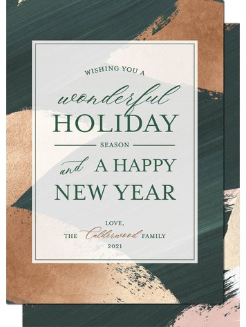 Kramer Drive Holiday Card, Wonderful Watercolor