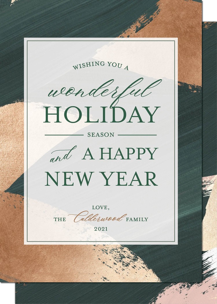 Kramer Drive Holiday Card, Wonderful Watercolor