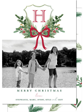 Kramer Drive Holiday Card, Christmas Crest