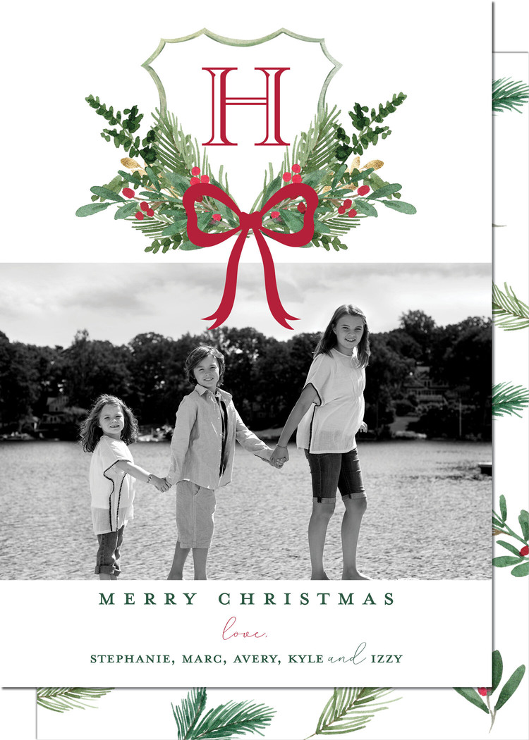 Kramer Drive Holiday Card, Christmas Crest