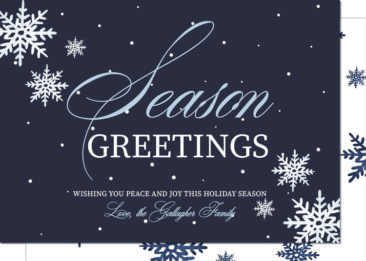 Kramer Drive Holiday Card, Snowflake Season