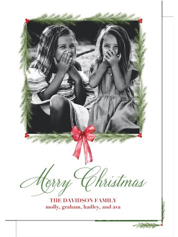 Kramer Drive Holiday Card, Garland Greenery