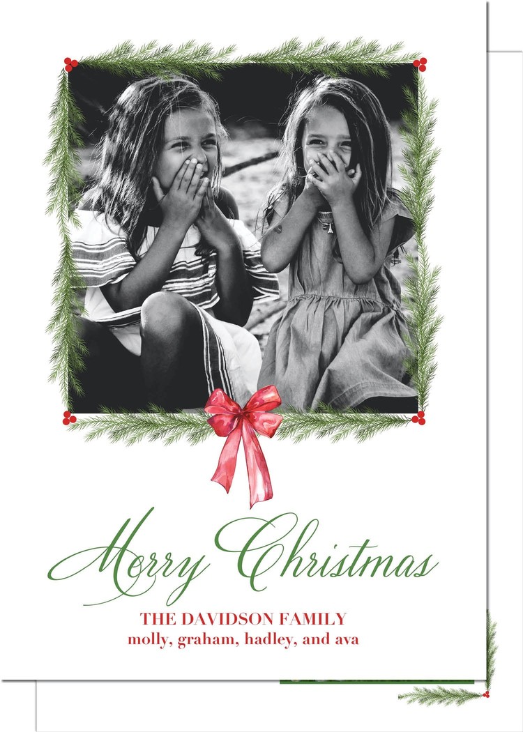 Kramer Drive Holiday Card, Garland Greenery