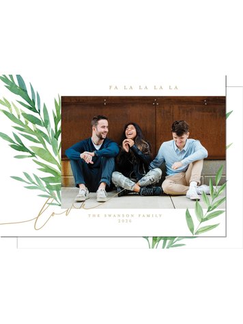 Kramer Drive Holiday Card, Lovely Leaf