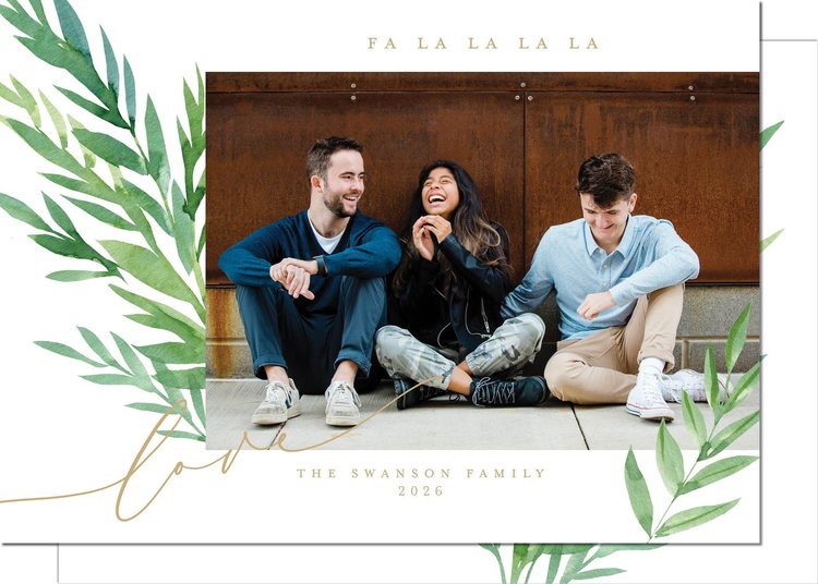 Kramer Drive Holiday Card, Lovely Leaf