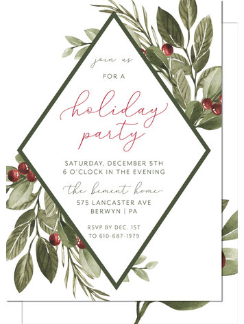 Kramer Drive Holiday Invitation, Conifer Corners