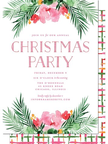 Kramer Drive Holiday Invitation, Bright Boughs