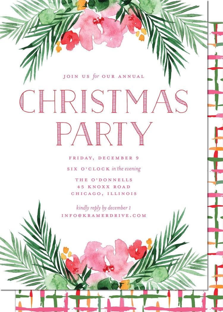 Kramer Drive Holiday Invitation, Bright Boughs