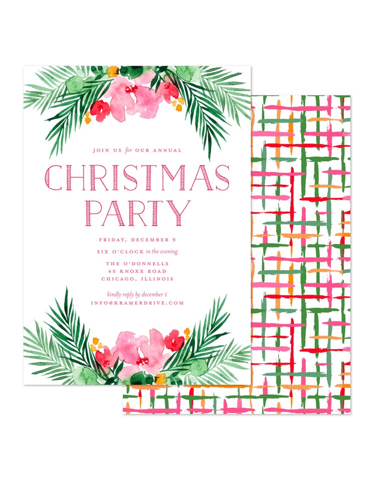 Kramer Drive Holiday Invitation, Bright Boughs