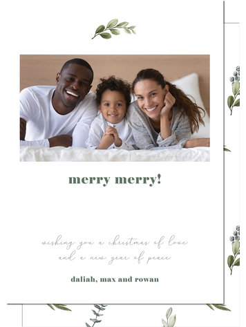 Kramer Drive Holiday Card, Simple Sprig