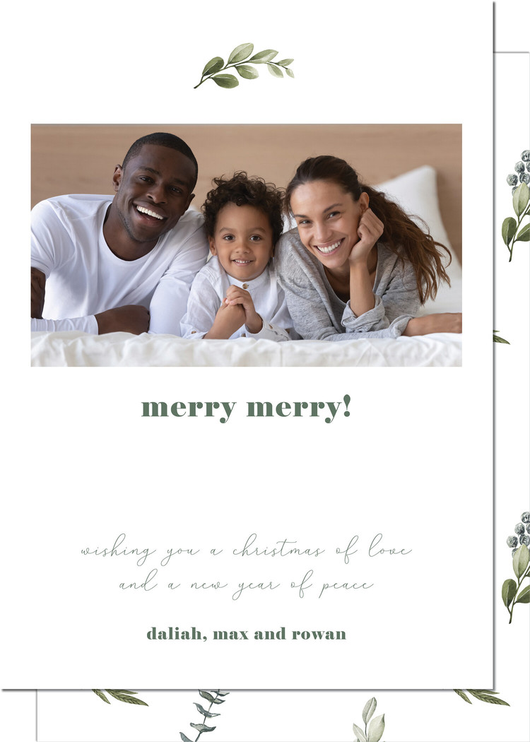 Kramer Drive Holiday Card, Simple Sprig