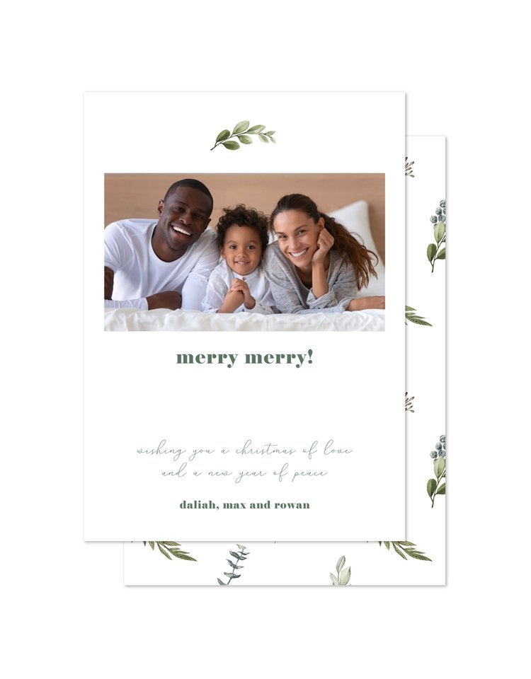 Kramer Drive Holiday Card, Simple Sprig