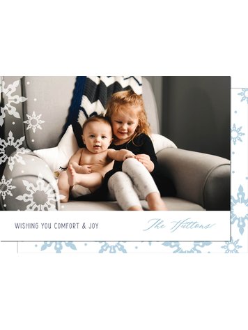 Kramer Drive Holiday Card, Side Snowflakes