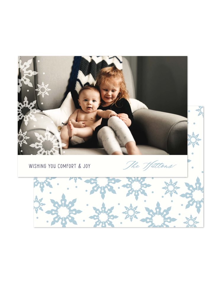 Kramer Drive Holiday Card, Side Snowflakes