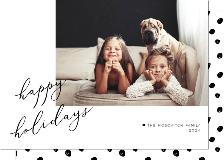 Kramer Drive Holiday Card, Side Holiday