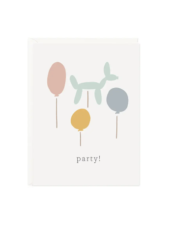 Ramona & Ruth Party Balloons Mini Card