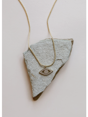 JaxKelly CZ Evil Eye Necklace