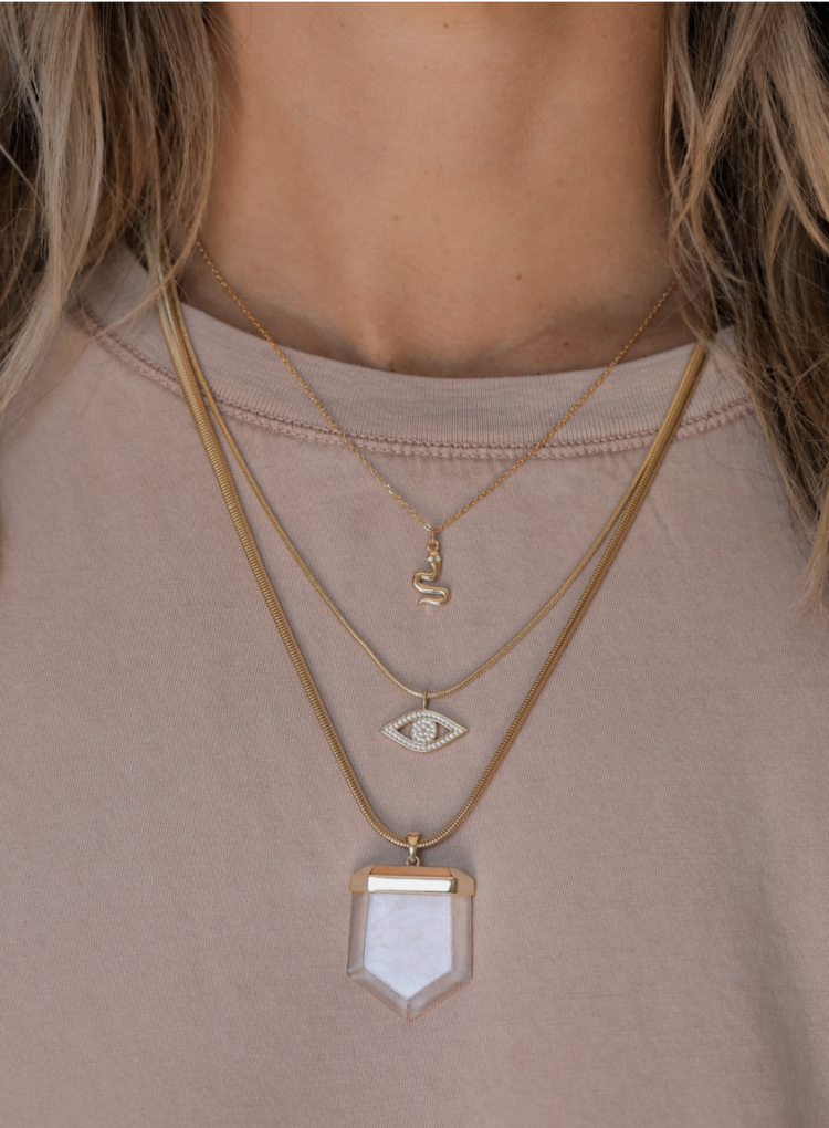 JaxKelly CZ Evil Eye Necklace