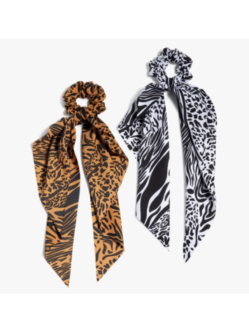 Shiraleah Animal Print Pony Holders - Multi