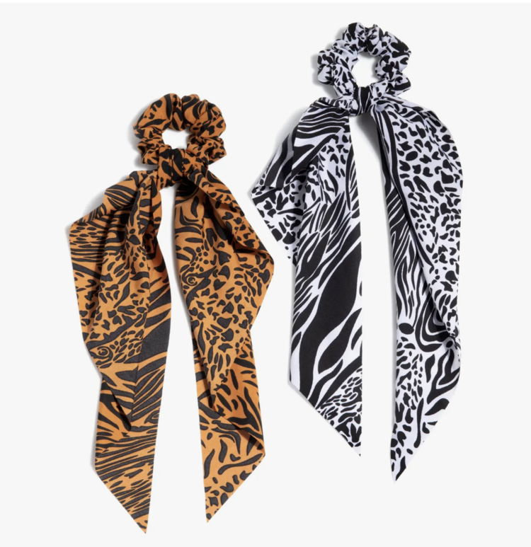 Shiraleah Animal Print Pony Holders - Multi