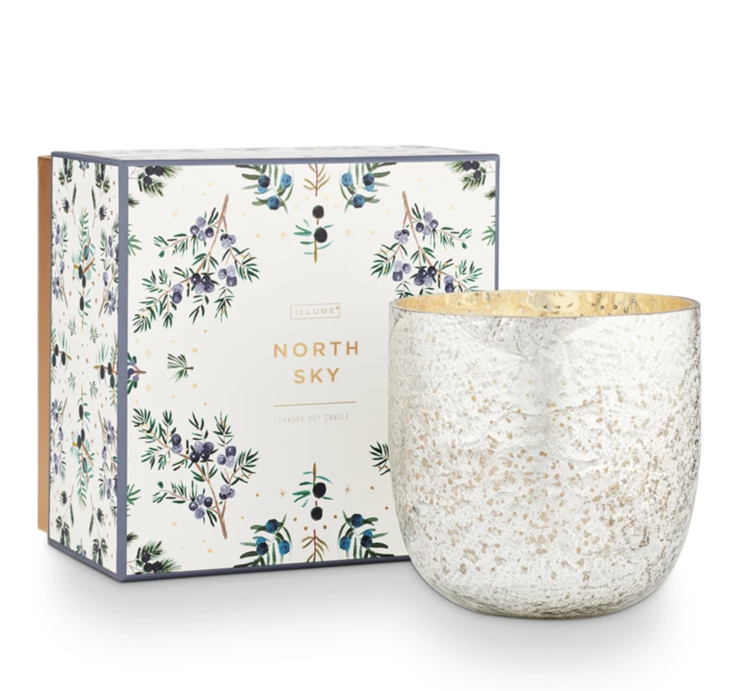 Illume North Sky Sanded Mercury Glass