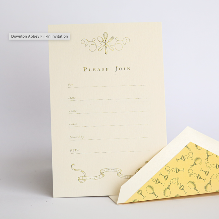 Crane & Co. Engraved Fill-In Invitation