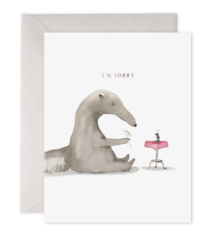 E. Frances Paper Studio Anteater Sorry