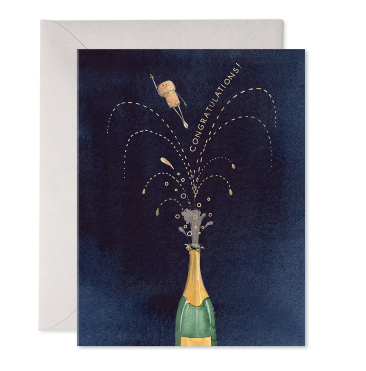 E. Frances Paper Studio Champagne Congrats