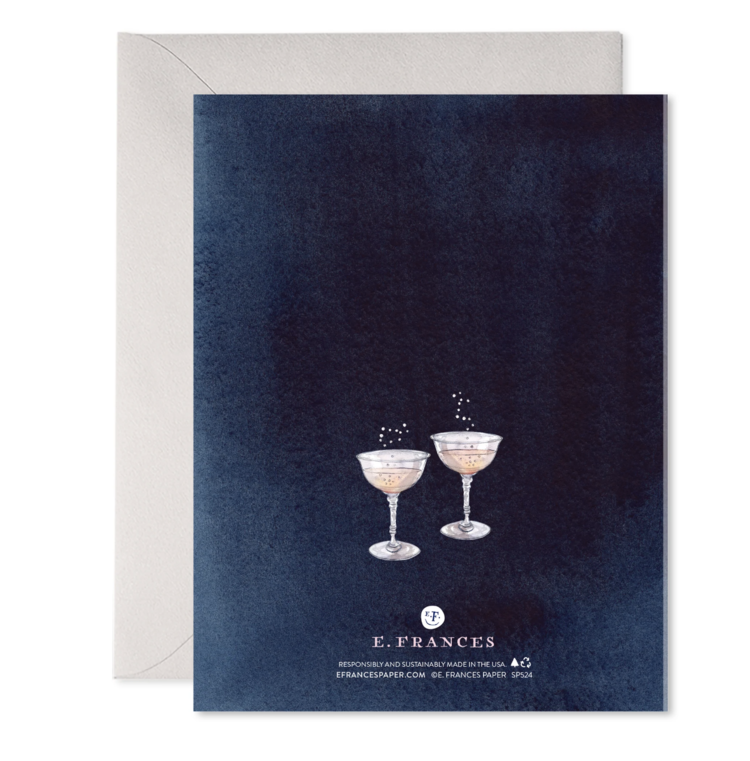 E. Frances Paper Studio Champagne Congrats
