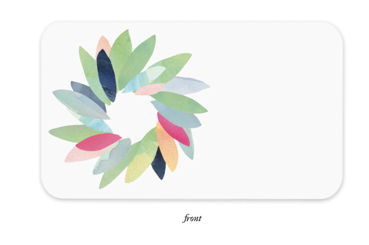 E. Frances Paper Studio Colorful Wreath Little Notes