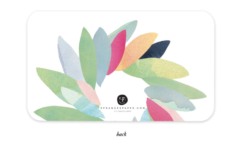 E. Frances Paper Studio Colorful Wreath Little Notes