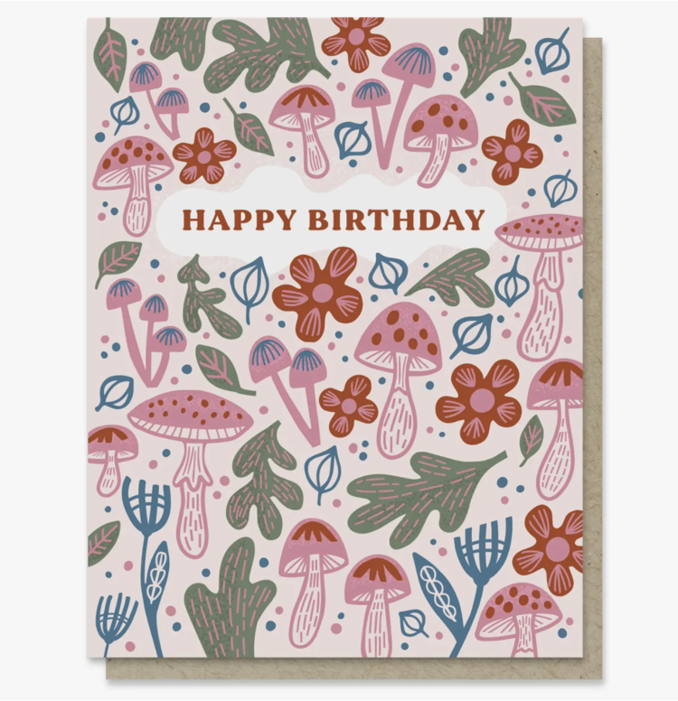 Paper Parasol Press Fungi Forest Birthday