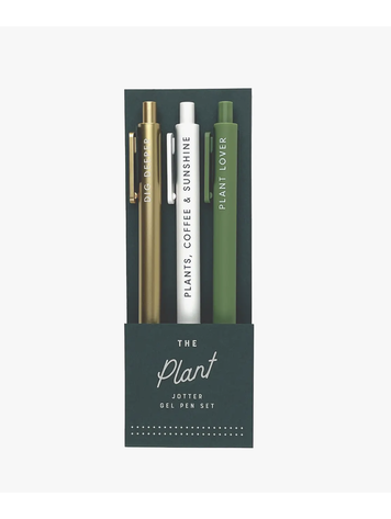 Ruff House Art Plant Jotter Pen, Set Of 3