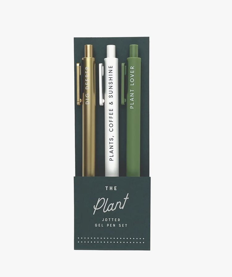 Ruff House Art Plant Jotter Pen, Set Of 3