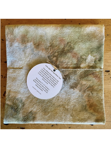 Sea and Green Kitchen Towel - Earthy Agate Hand Dyed