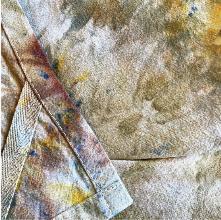 Sea and Green Kitchen Towel - Earthy Agate Hand Dyed