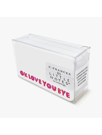 E. Frances Paper Studio Okloveyoubye Little Notes
