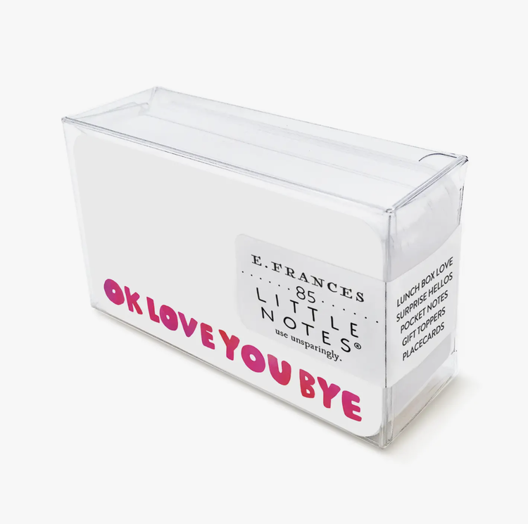 E. Frances Paper Studio Okloveyoubye Little Notes