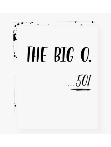Paper Epiphanies THE BIG O - 50-Birthday