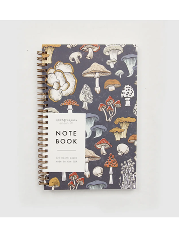 Root & Branch Paper Co. Mushroom & Fungi Spiral Bound Notebook