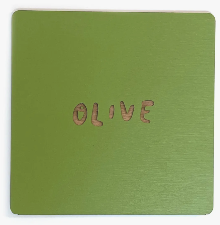 SnowMade California Heart Keychain in Olive