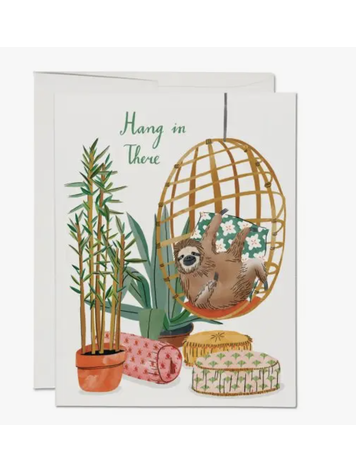 Red Cap Cards Chair Sloth